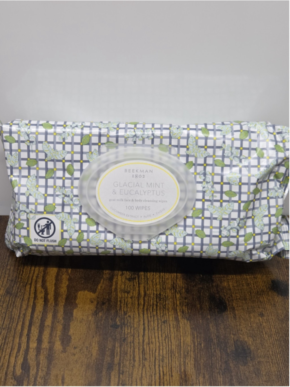 #Beekman 1802 100-Ct Goat Milk Facial Cleansing Wipes—Glacial Mint & Eucalyptus